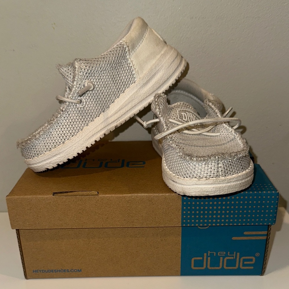 Hey Dude Kids Wally Sneakers - Ghosted White